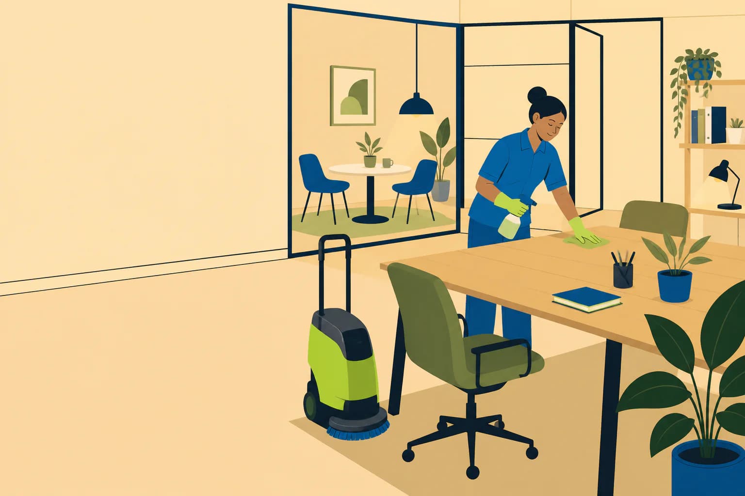 NearMe illustration for strata cleaning in Delta