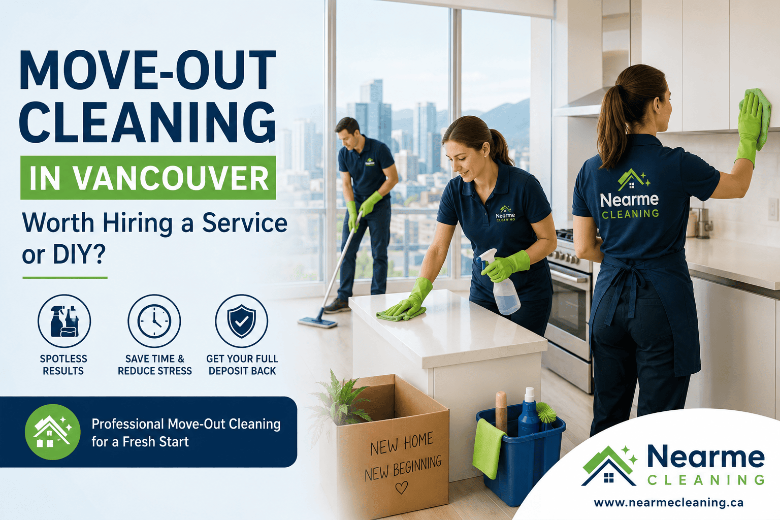 Move out cleaning services in Vancouver
